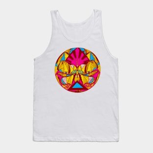 Miami Vice Sunrise Abstract Butterfly Tank Top